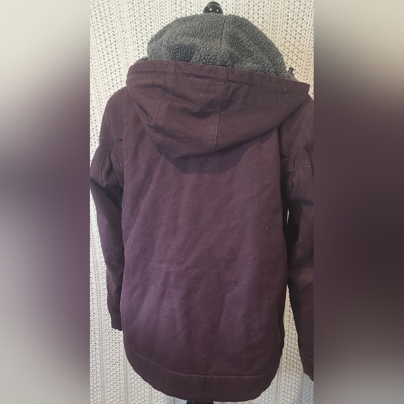 Carhartt Full Swing purple women's warm chore jacket size large detachable hood - Picture 4 of 14